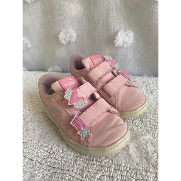 Girls’ Pink Puma Sneakers - Size 11 - Adorable & Comfortable - Picture 3 of 8